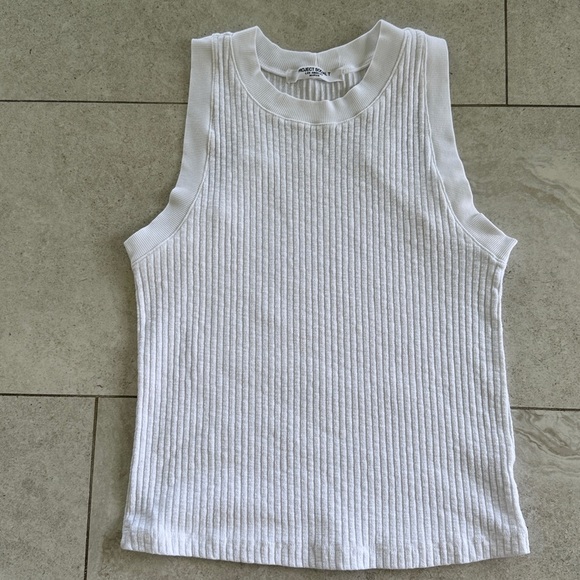 Project Social T White Racerback Ribbed Tank Top M - Picture 6 of 9